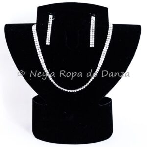 Conjunto Gargantilla y Pendientes de Strass