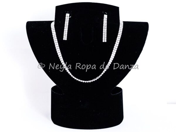Conjunto Gargantilla y Pendientes de Strass