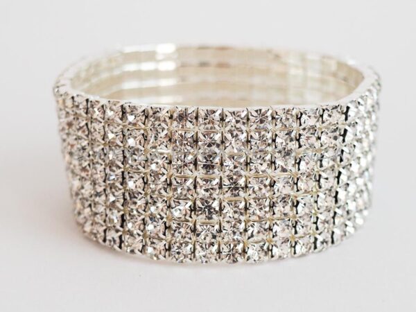 Brazalete 7 filas Strass