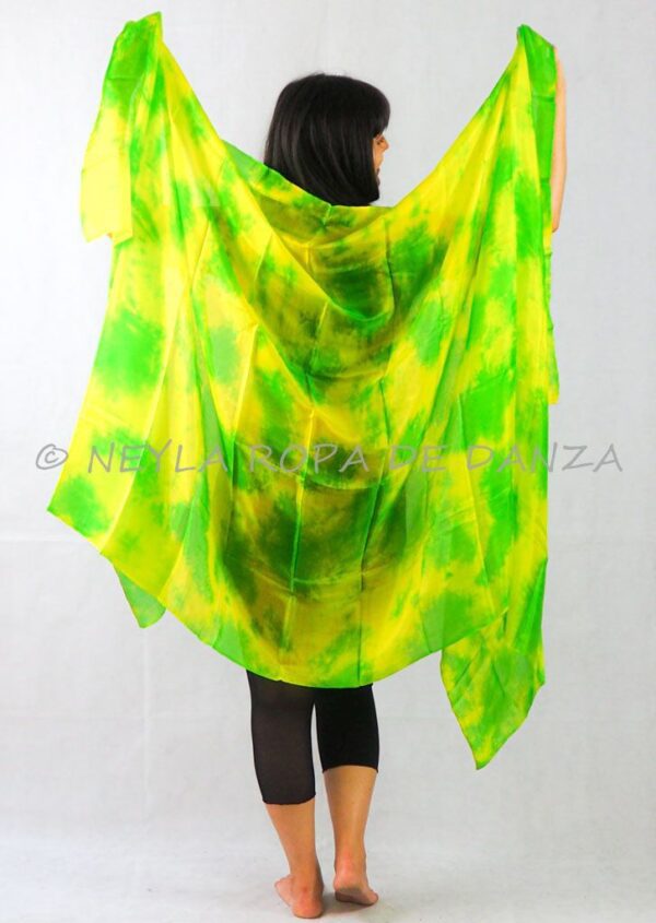 Velo con Manchas Amarillo y Verde