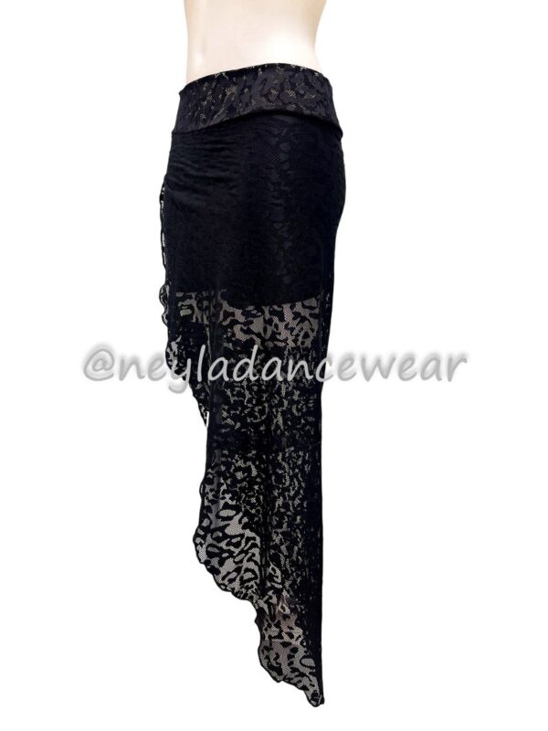 Falda, Ensayo, Ropa de Ensayo, Ropa de Danza del vientre, Ropa de ensayo danza del vientre, Falda de ensayo, Danza del vientre, Encaje, Negro