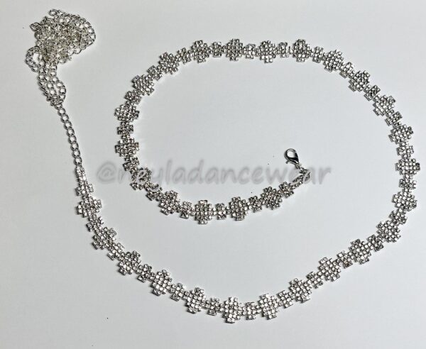 Cadenita de strass para cintura, bisutería para danza del vientre.