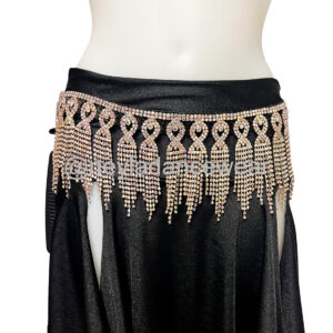 Ceinture Amal en strass pour danse orientale par Neyla Dancewear.