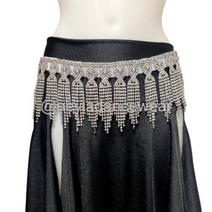 Ceinture Rawiya en strass pour danse orientale par Neyla Dancewear.
